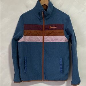 Cotopaxi Teca Fleece Jacket Womens Small Blue Stripe Full Zip